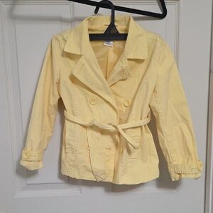 Yellow Kids (Girls) Belted Jacket